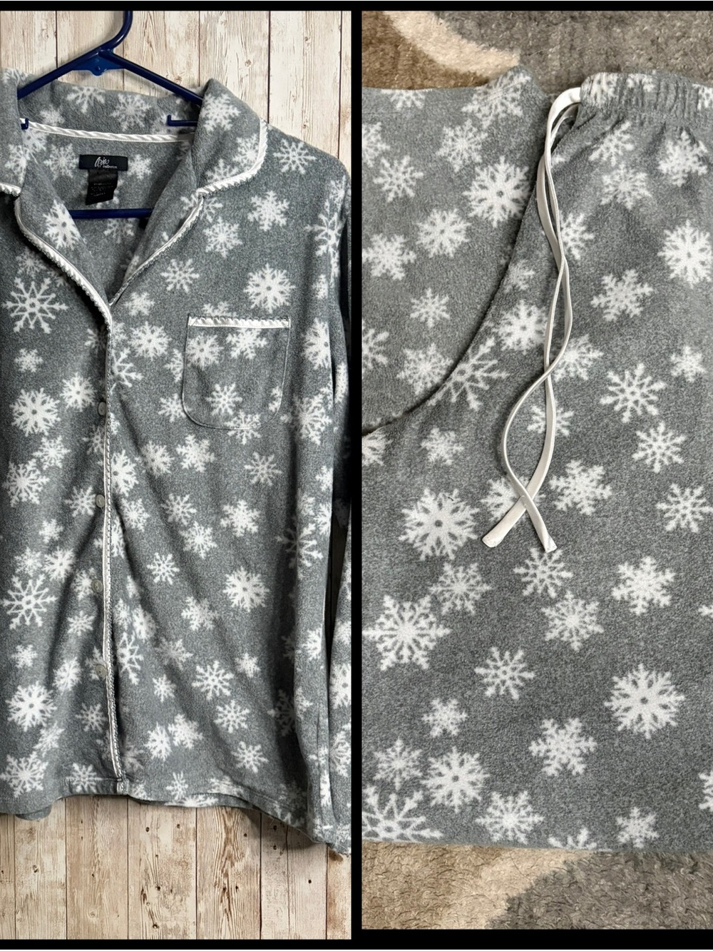 Aria Collection Snowflake Pajama Set